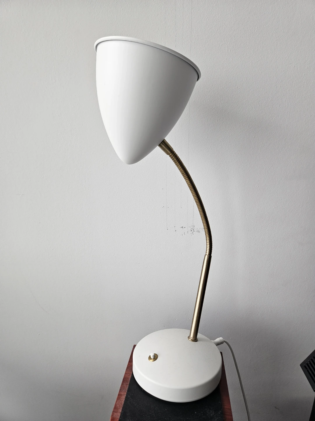 White & Gold Desk Lamp