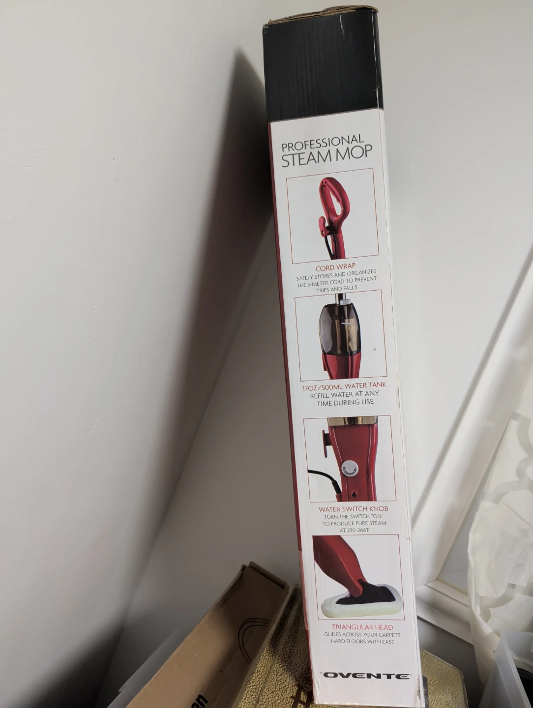 Ovente ST105R Super-Turbo Professional Steam Mop - photo 3