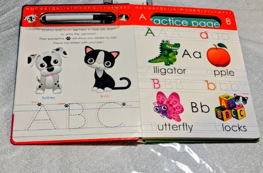 Little Learning Write and Wipe Alphabet Book - photo 2