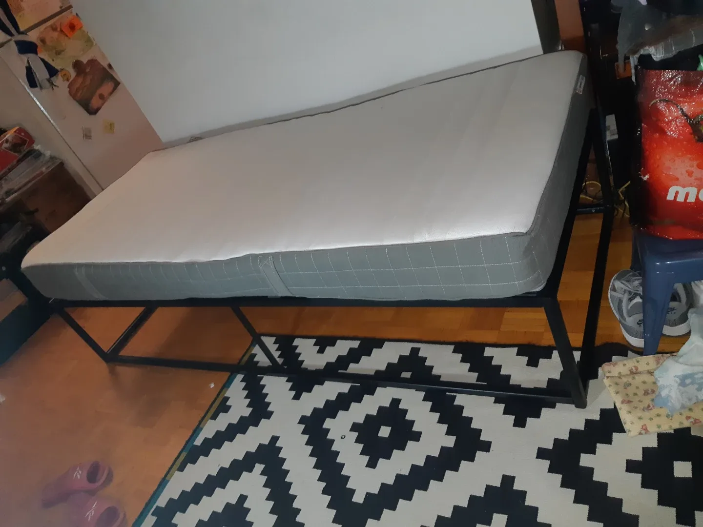 Metal Bed Frame Narrow  twin - 74x30×14 inches BNIB image indicator(7)