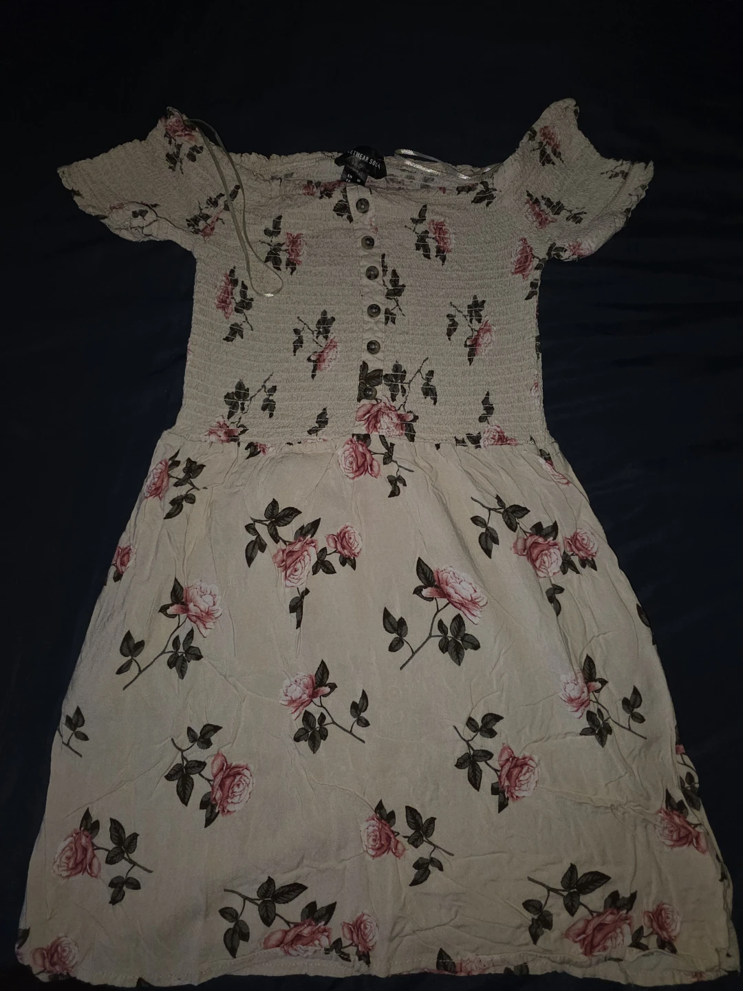 Floral Smocked Sundress - Size Small