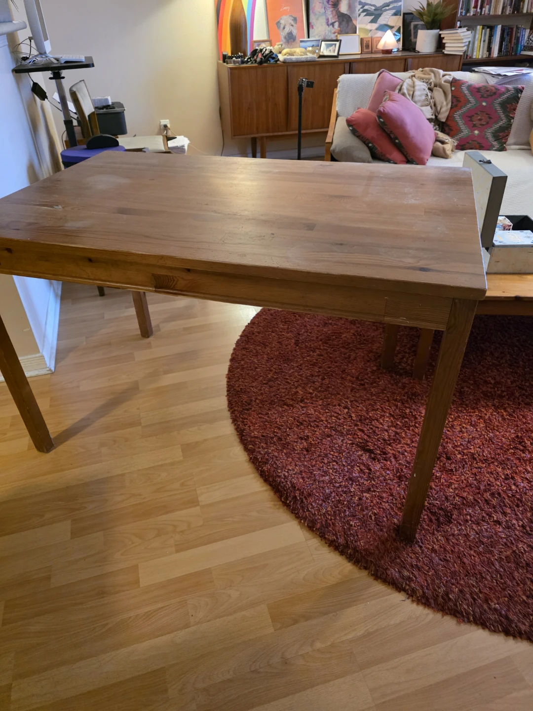 Wooden Dining Table - 118 cm x 74 cm x 73 cm - photo 2