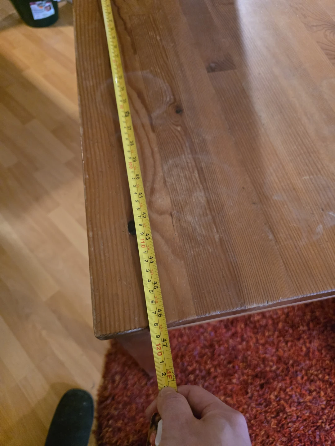 Wooden Dining Table - 118 cm x 74 cm x 73 cm - photo 5