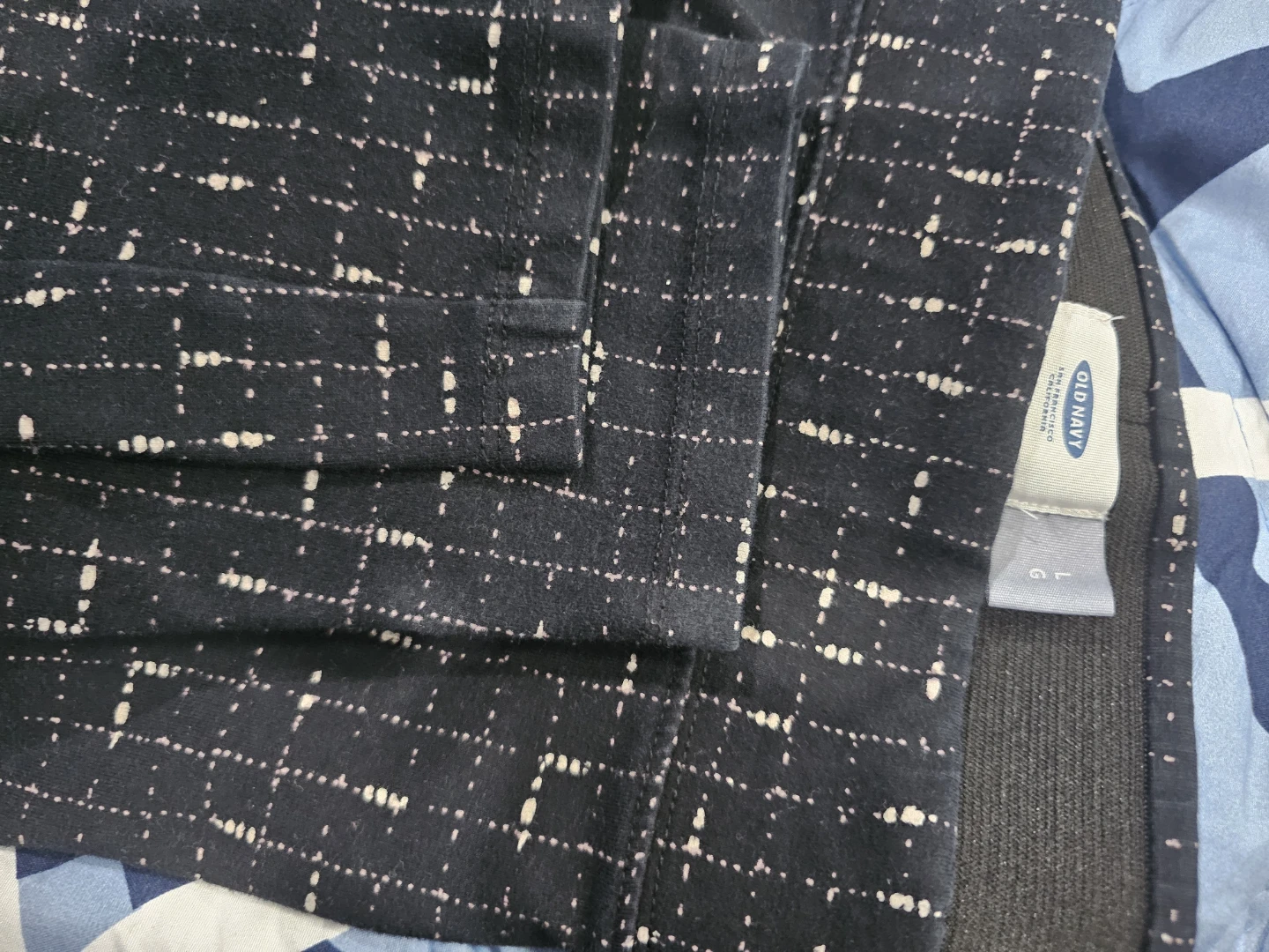 Old Navy Black Patterned Pants - Size L - photo 2
