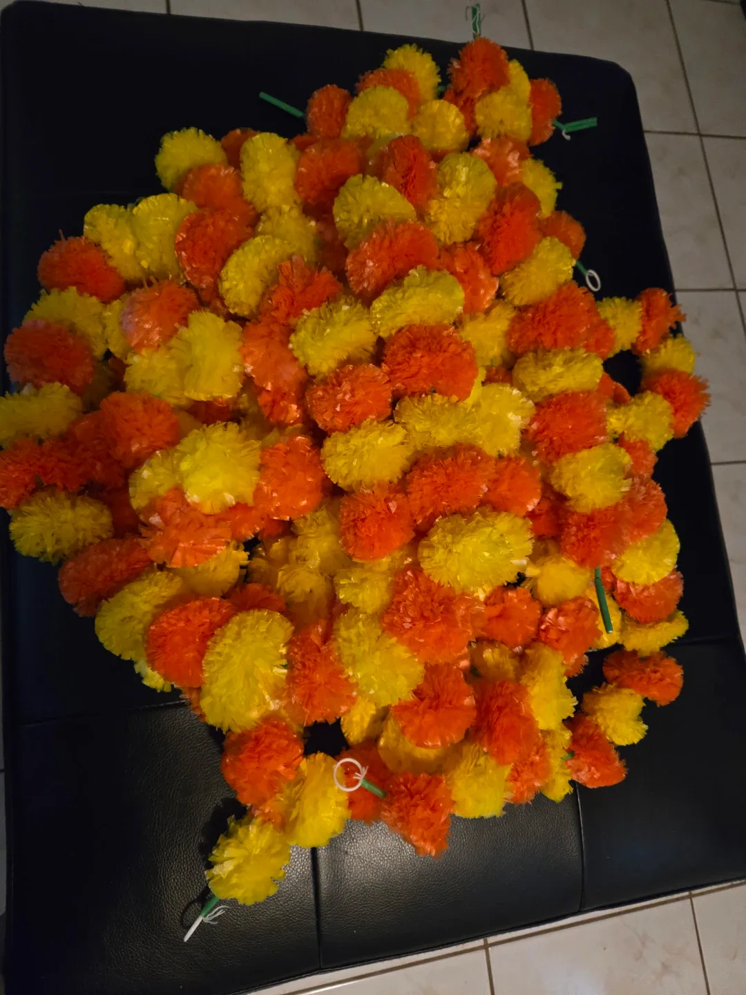 Orange and Yellow Marigold Flower Garlands