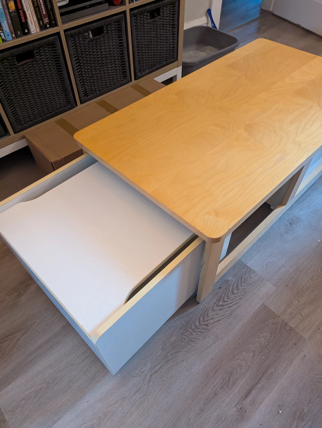 Coffee table with large storage - photo 4