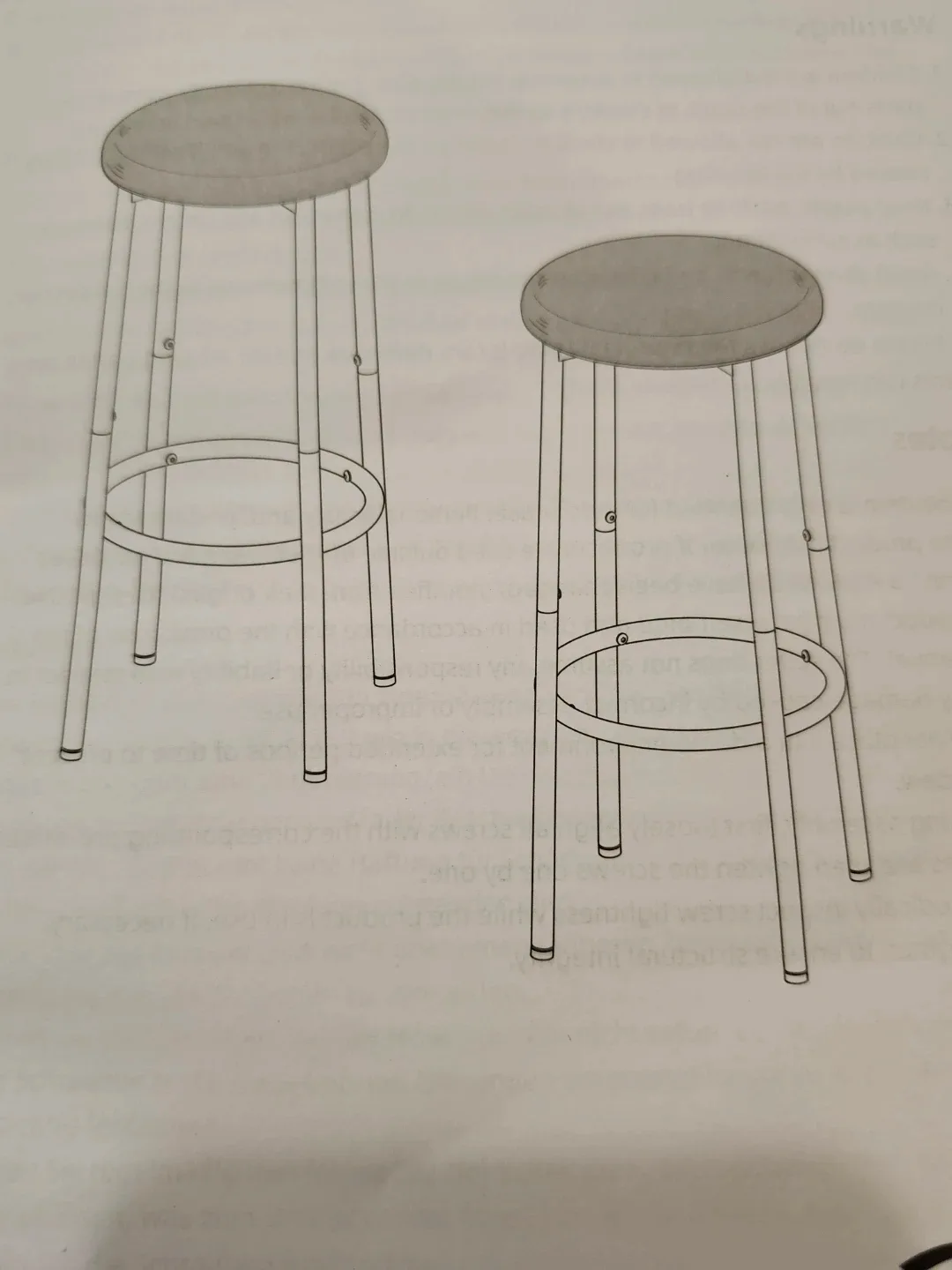 A SET OF 2 HOOBRO Rustic Brown Bar Stool New image indicator(7)