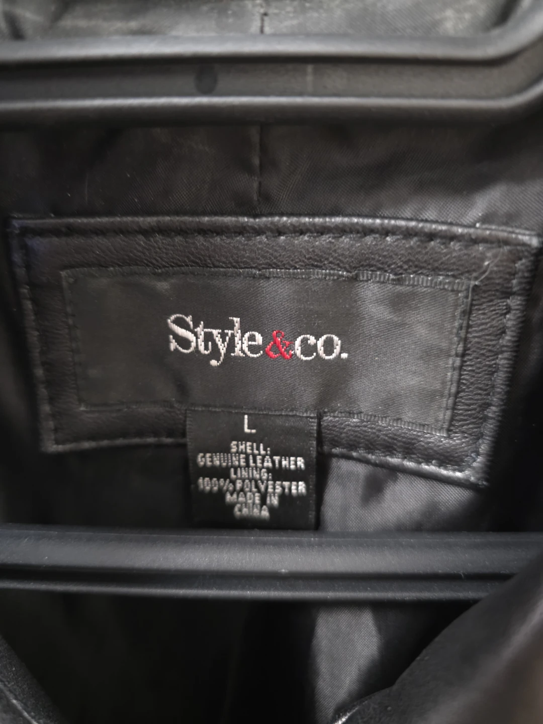 Style&co. Leather Jacket - Size L - photo 3