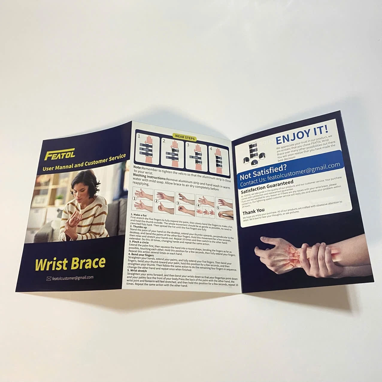 New FEATOL Carpal Tunnel Wrist Brace L/XL - photo 5