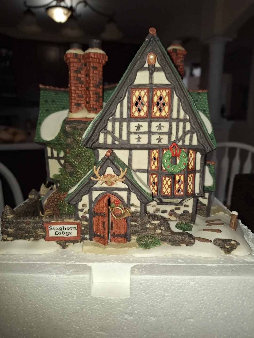 Staghorn Lodge Christmas Village Decoration