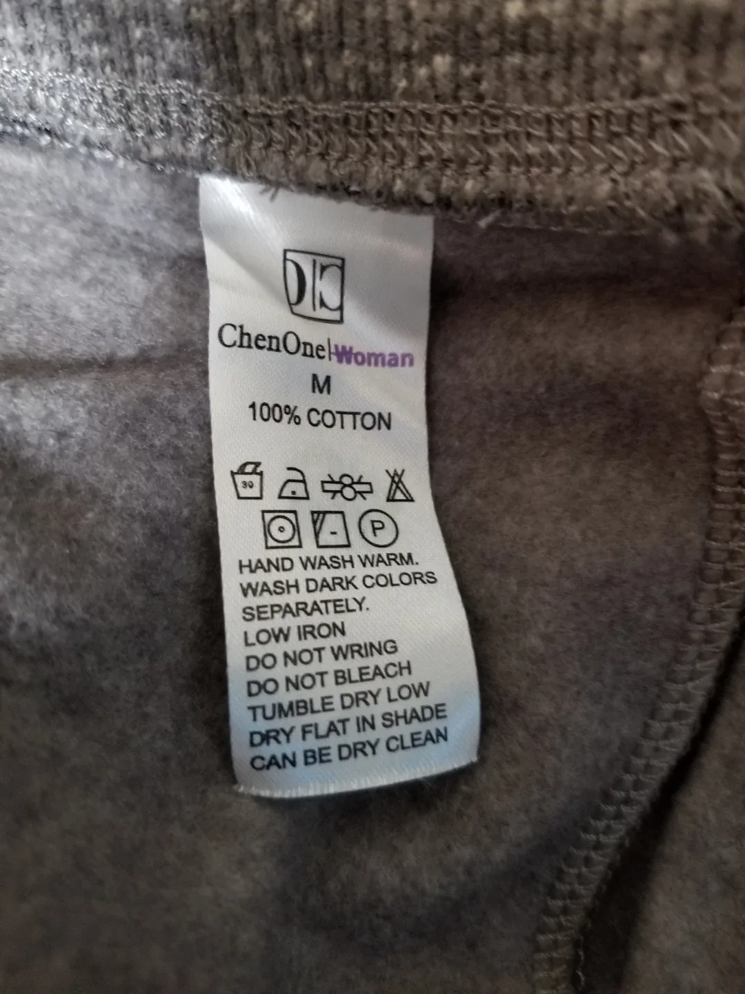 ChenOne Woman Grey Cotton Joggers - Size M #Cleanout image indicator(3)
