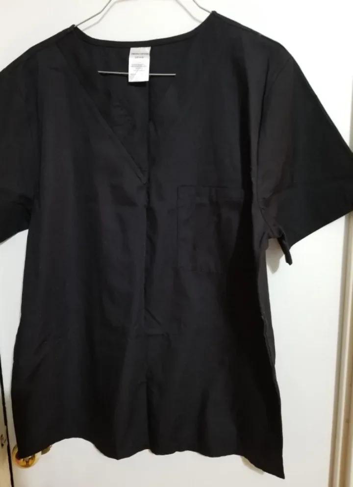 Black Unisex Scrub Set Size S (4-6)#Cleanout