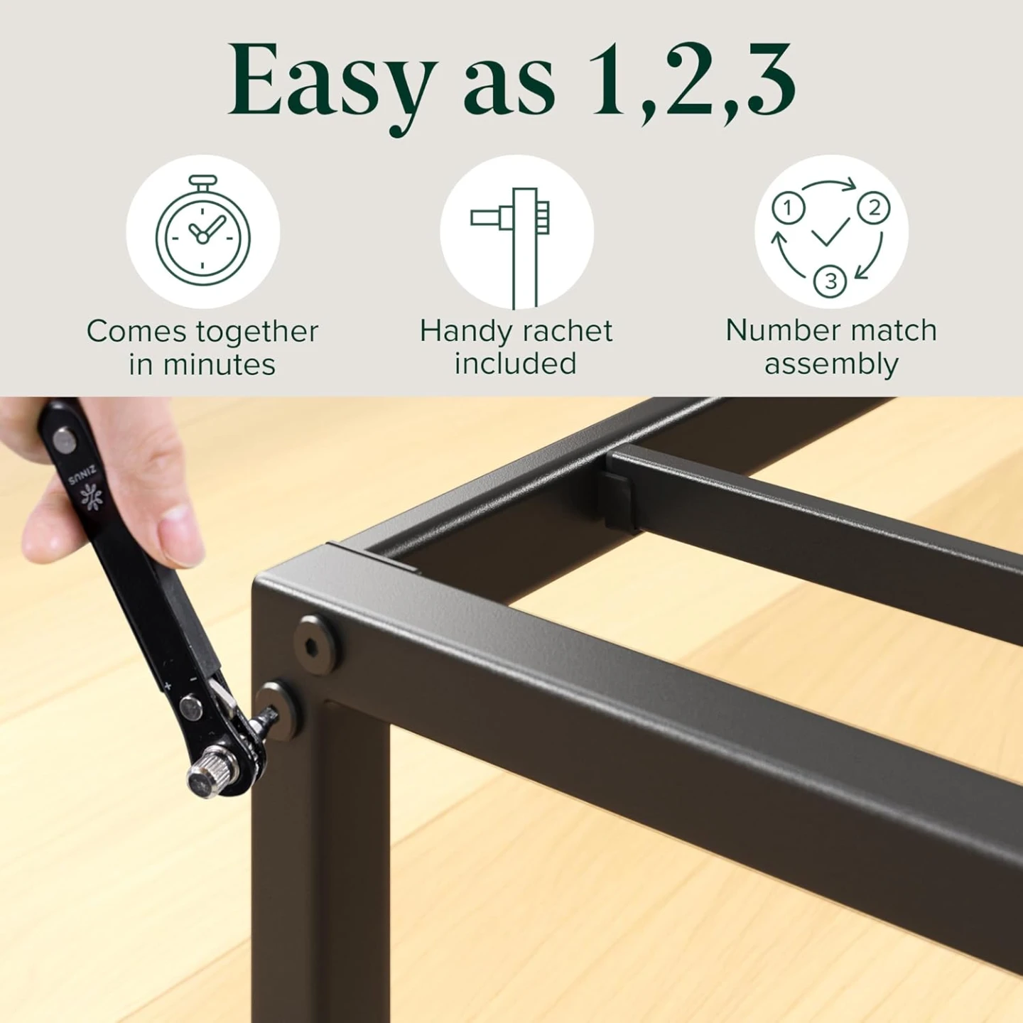 Metal Bed Frame - 79.5" x 59.6" - photo 3