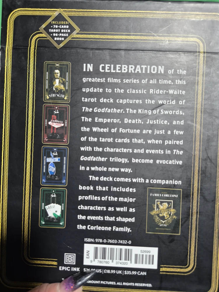 The Godfather Tarot Card Deck - photo 2