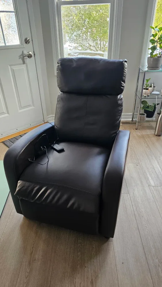 Brown Leather Electric Recliner Chair