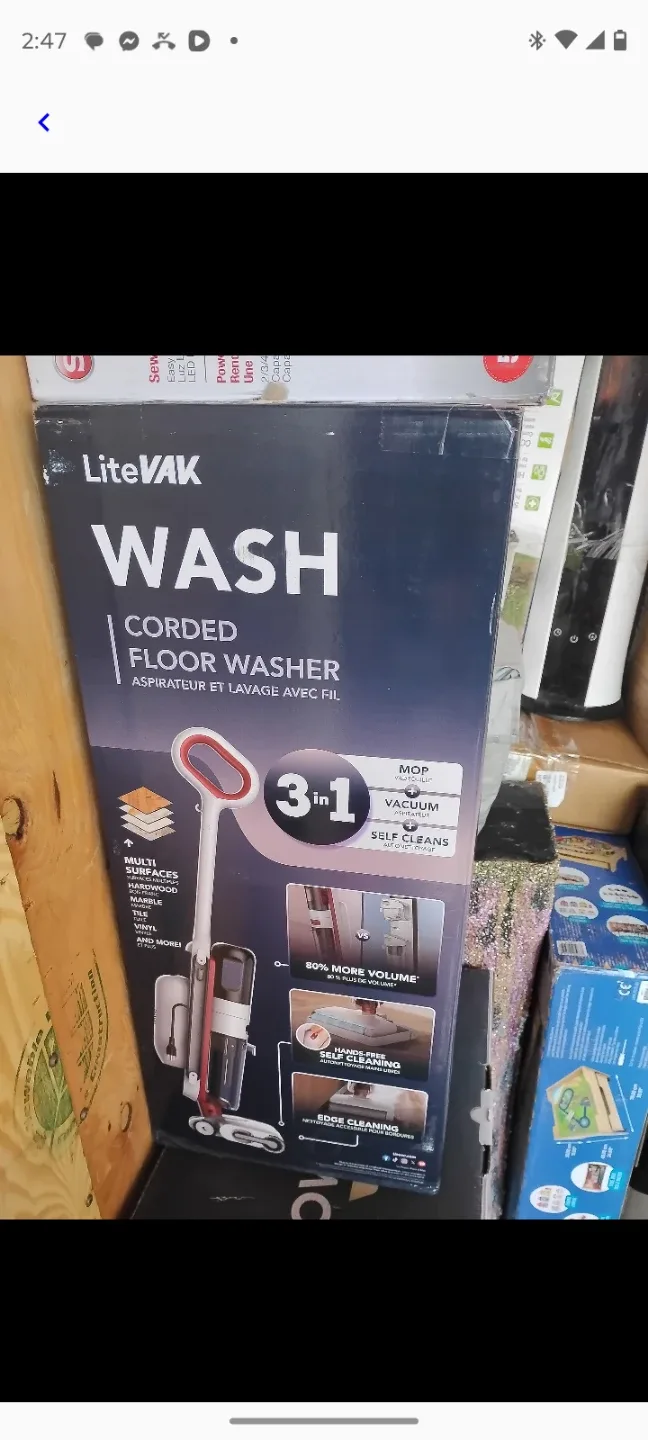 Litevak Wash Corded Floor Washer - Like New!