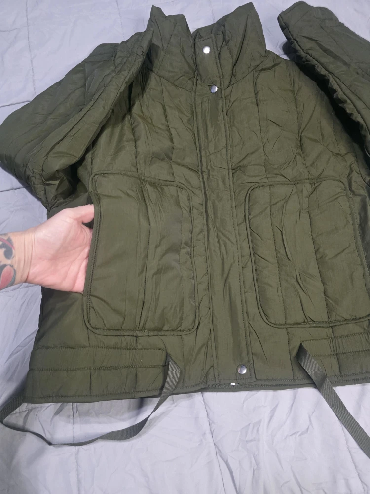 Olive Green Padded Jacket - photo 3