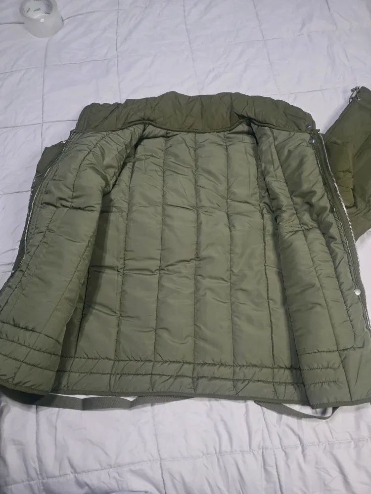 Olive Green Padded Jacket image indicator(6)