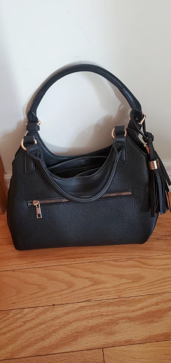 Black handbag