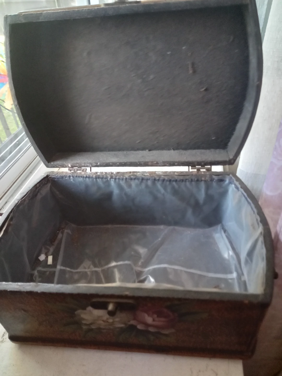 Vintage Floral Pitcher & Decorative Box