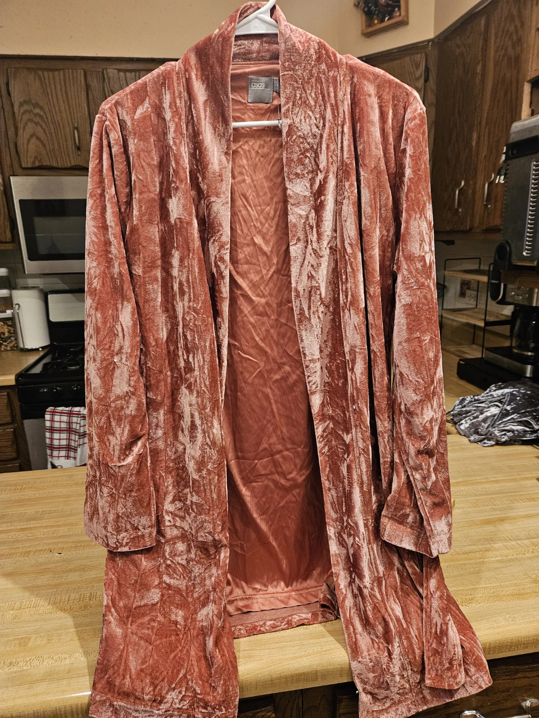 ASOS Velvet Kimono Robe - Size XS
