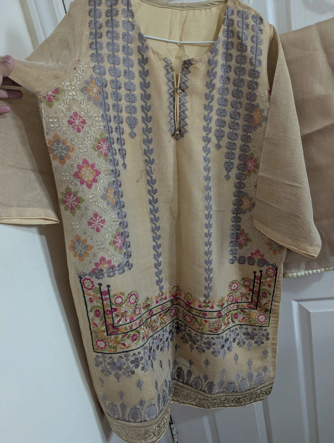 Off-white Embroidered dress