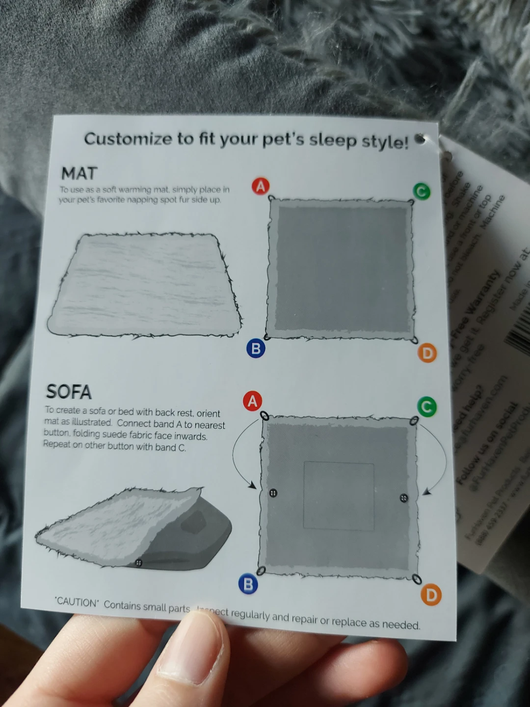 Furhaven Convertible Pet Bed - Grey - photo 4