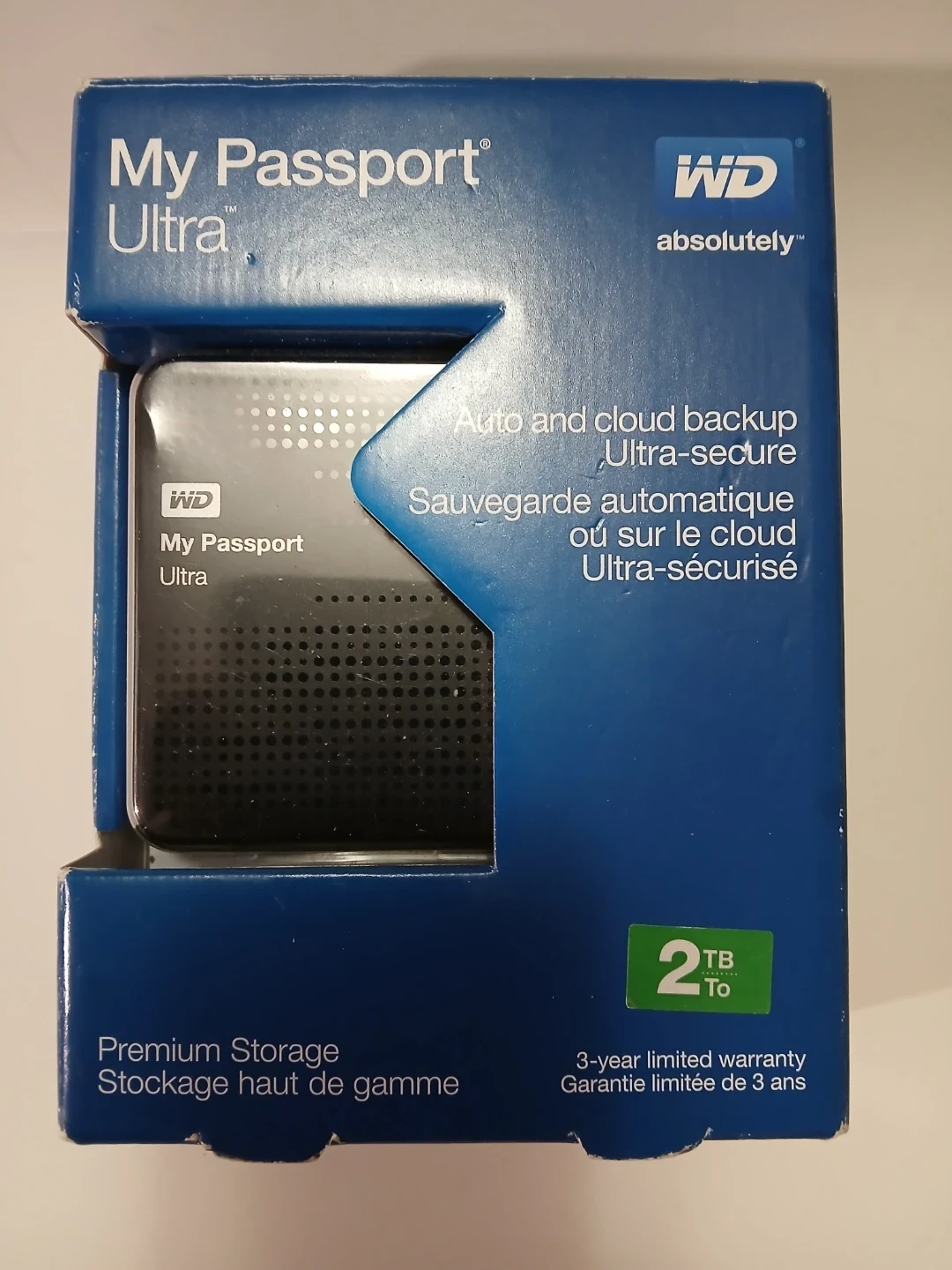 WD My Passport Ultra 2TB External Hard Drive - New