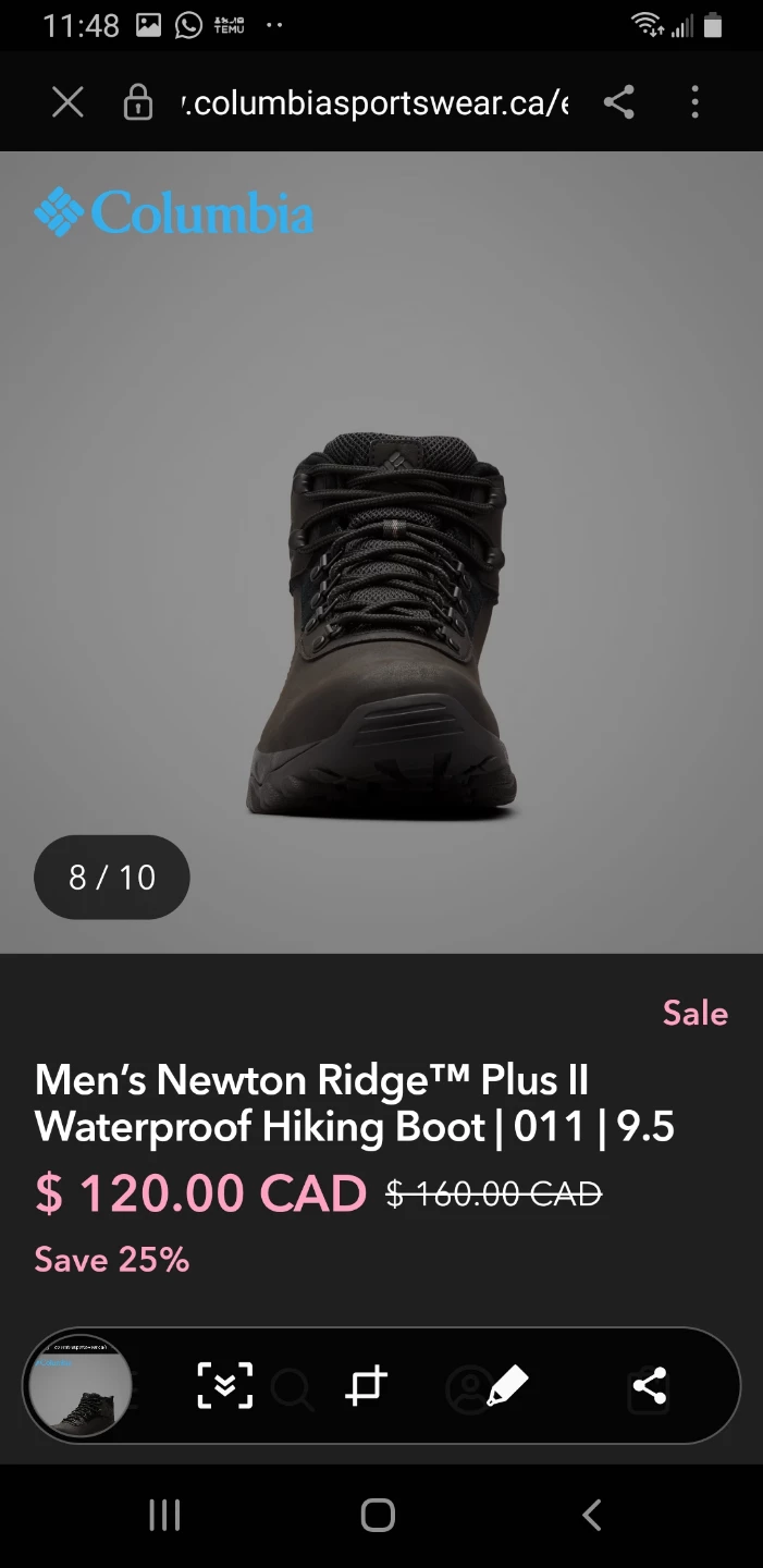 Columbia Newton Ridge Plus II Hiking Boots - Size11.5 - photo 5