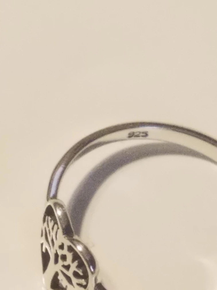 Tree of Life Heart Ring, Silver - photo 2