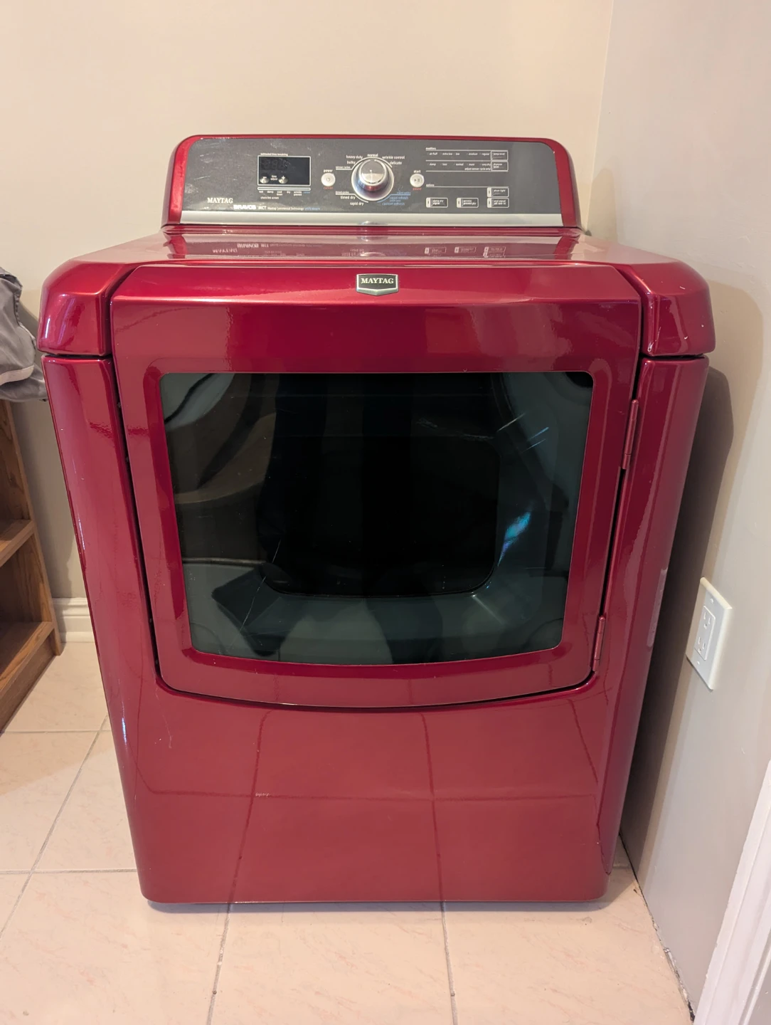 Maytag Bravos Electronic Dryer - Red
