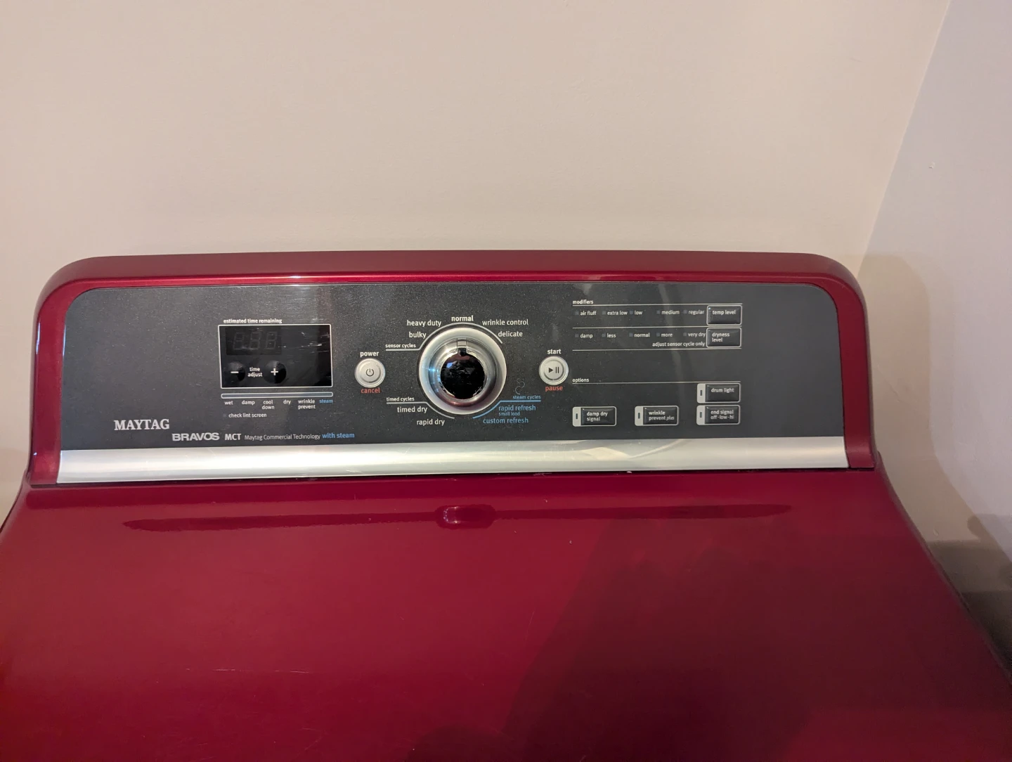 Maytag Bravos Electronic Dryer - Red - photo 2