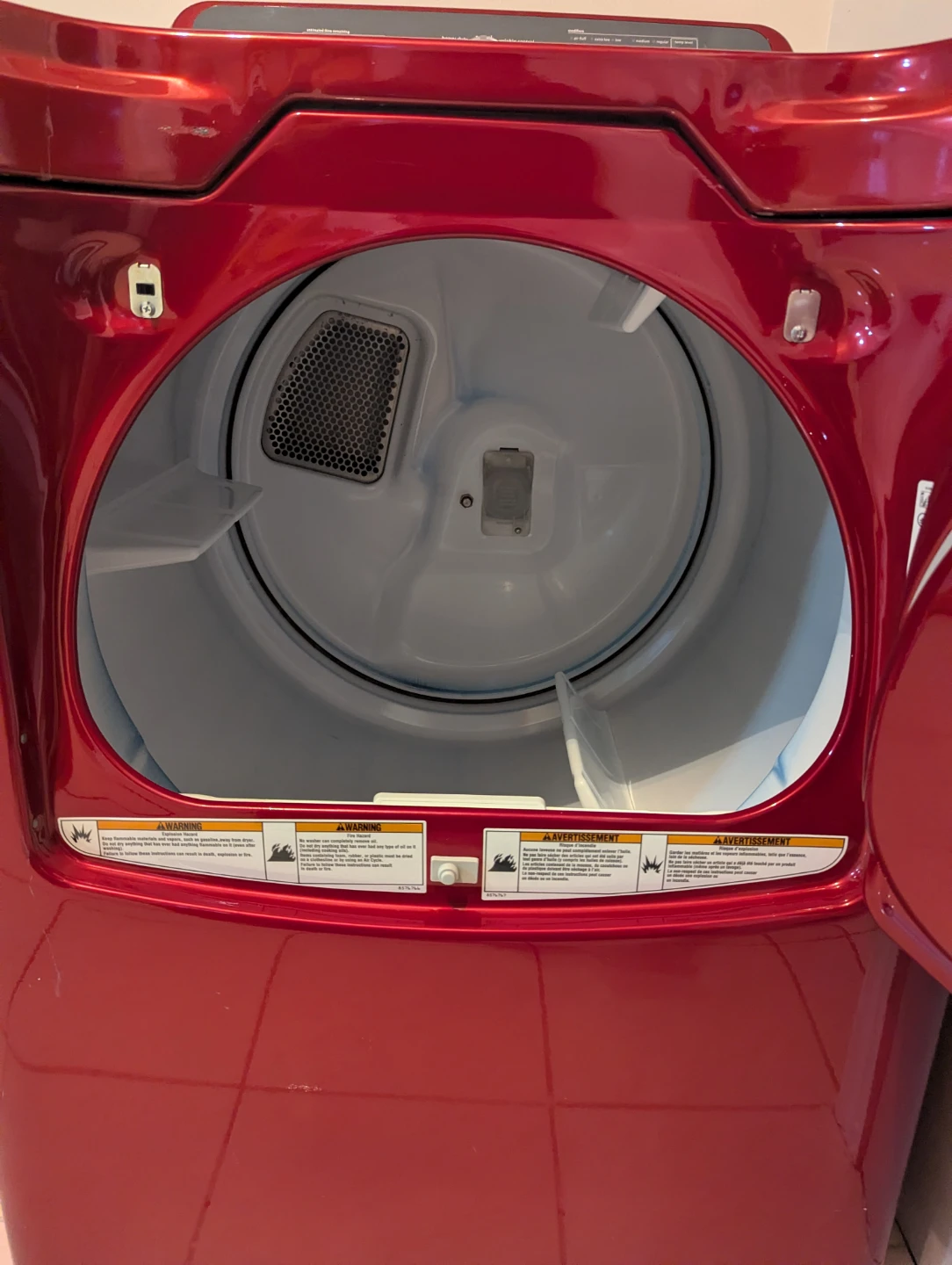 Maytag Bravos Electronic Dryer - Red - photo 3