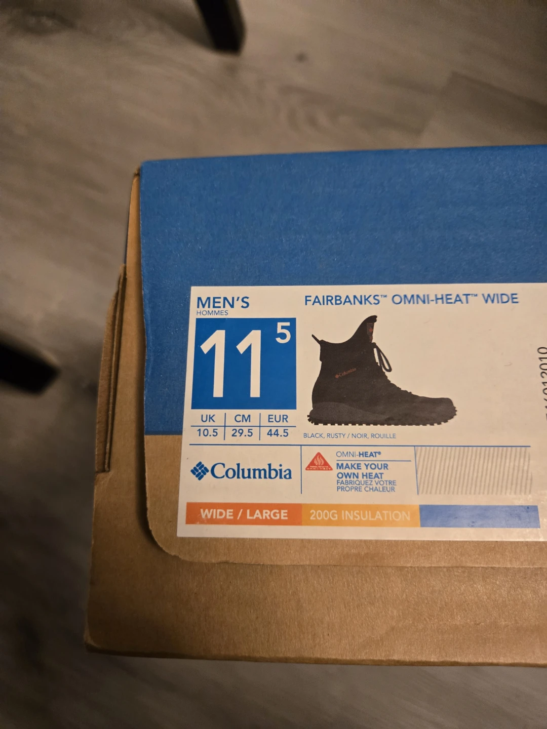 Columbia Fairbanks Omni-Heat Wide Men's Boots - Size 11.5