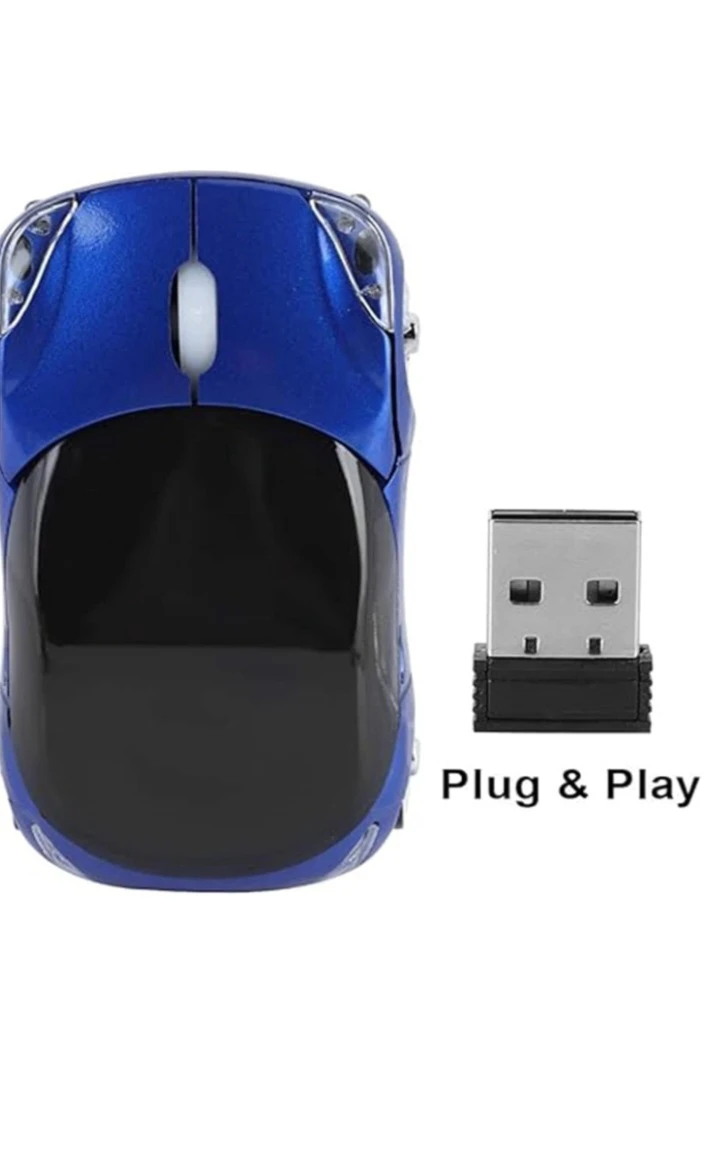 Blue Car Wireless Mouse - photo 4