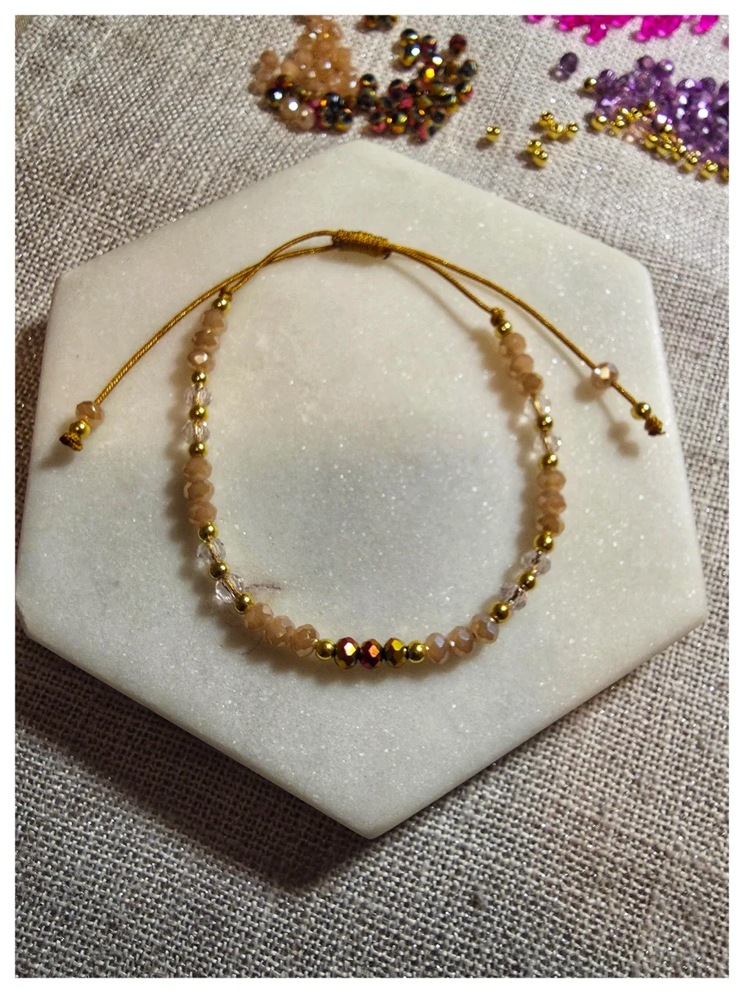 Beaded Bracelet - Adjustable