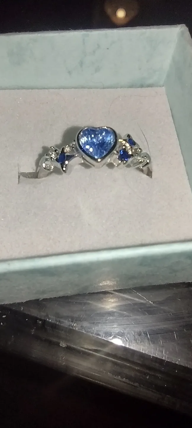 Blue Heart Ring