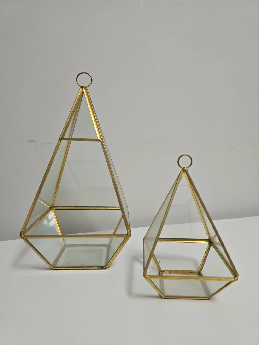 Glass Geometric Terrarium - small and large size