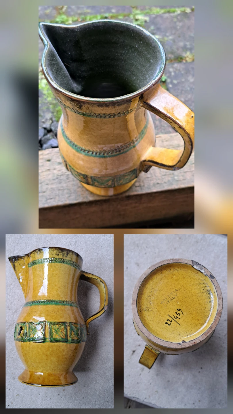 Vintage Italian Ceramic Pitcher