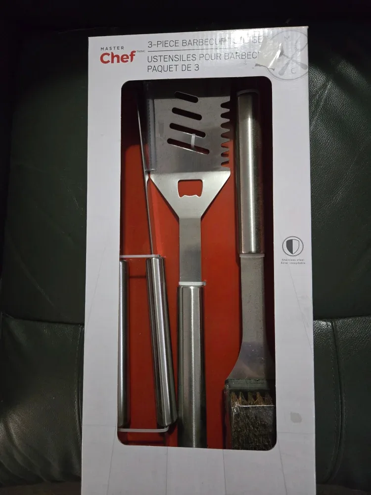 Master Chef 3-Piece BBQ Tool Set - New image indicator(3)