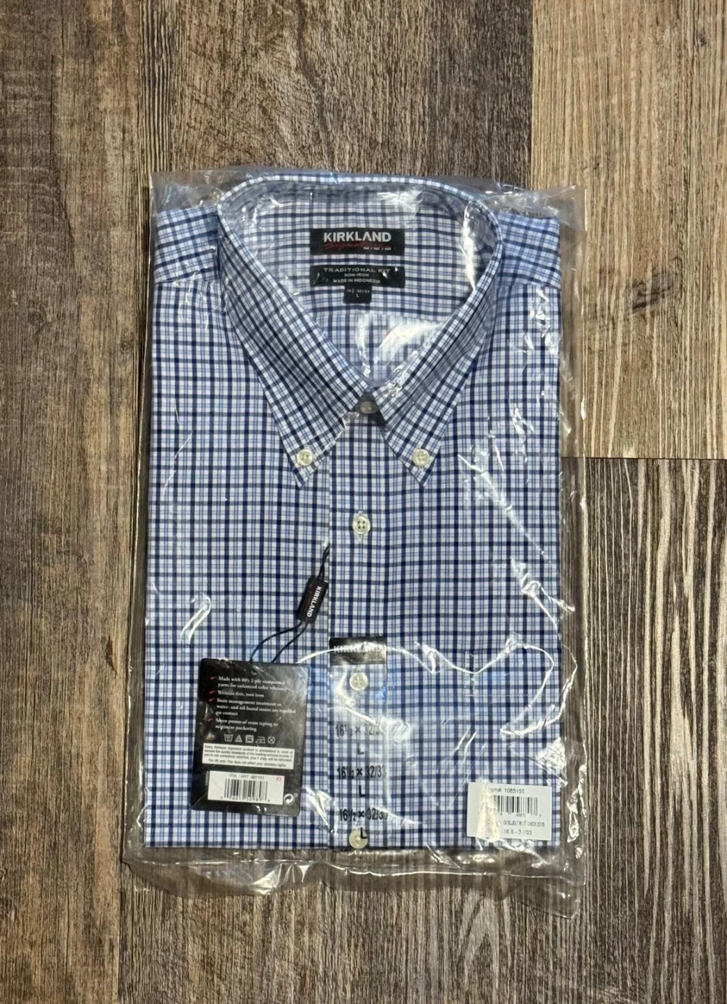 Kirkland Traditional Fit Shirt - 16 1/2 x 32/33 - New