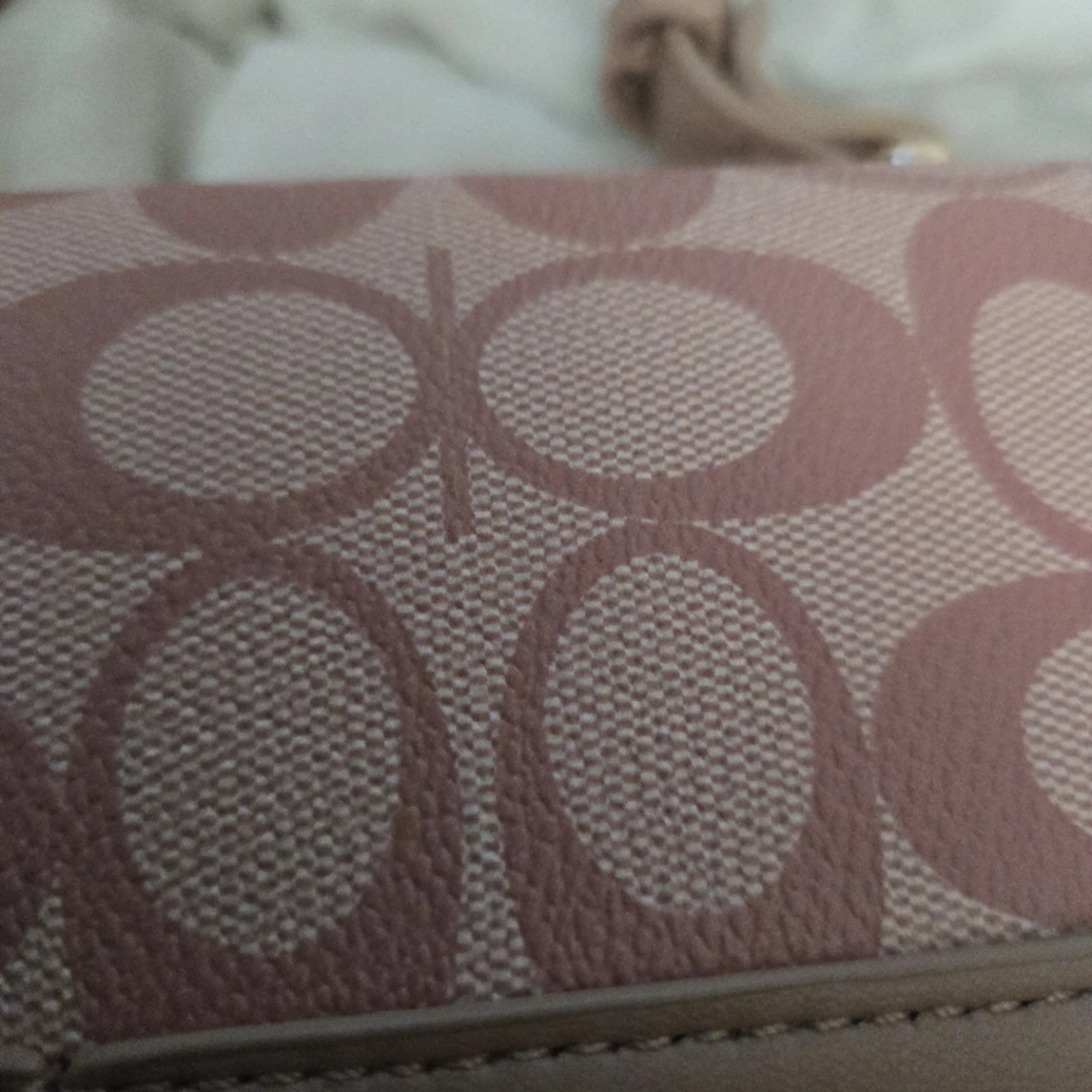 Coach Pink Patterned Handbag with Wallet - photo 5