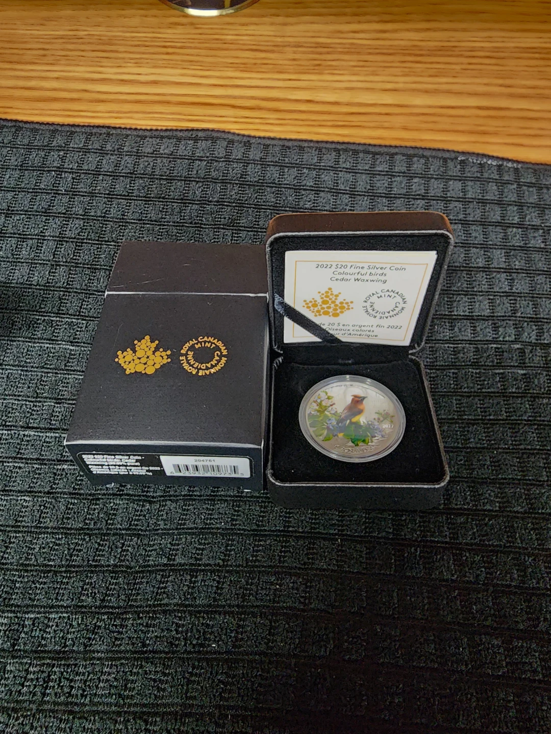 2022 $20 Fine Silver Coin - Cedar Waxwing