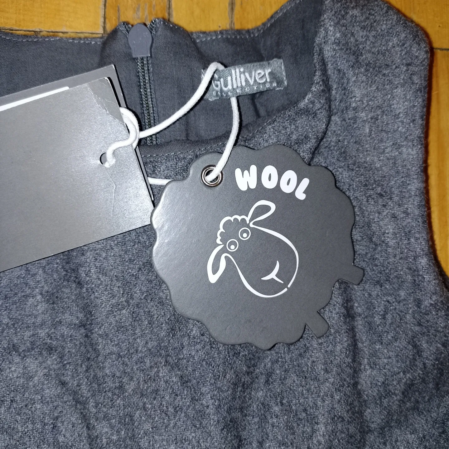 ❤‍🔥New❤‍🔥Gulliver Wool Blend Dress - Grey, Size U image indicator(2)