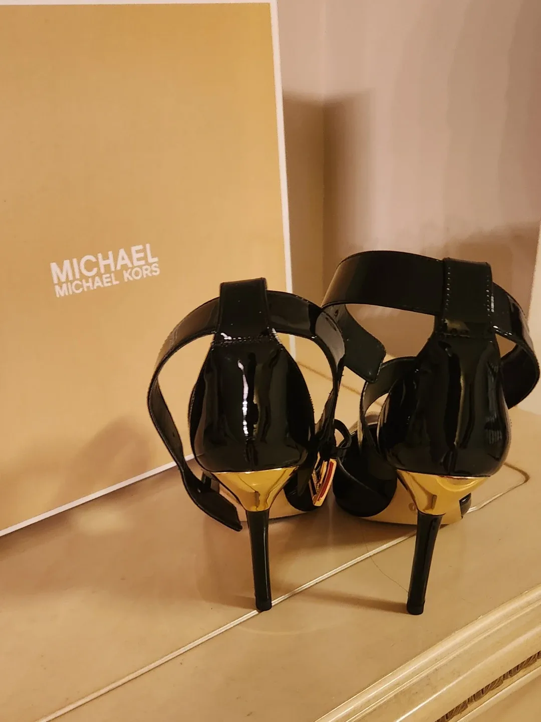 Michael Kors Black Heels, Size 8 image indicator(3)
