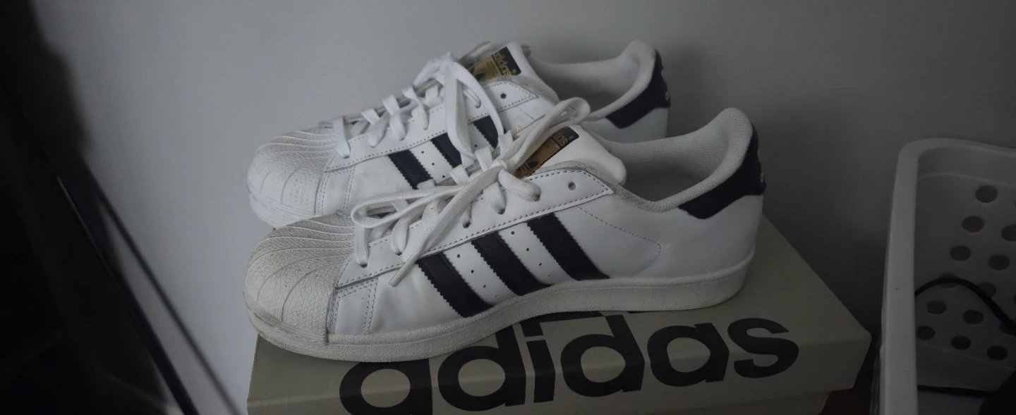 Adidas Superstar White & Black Sneakers