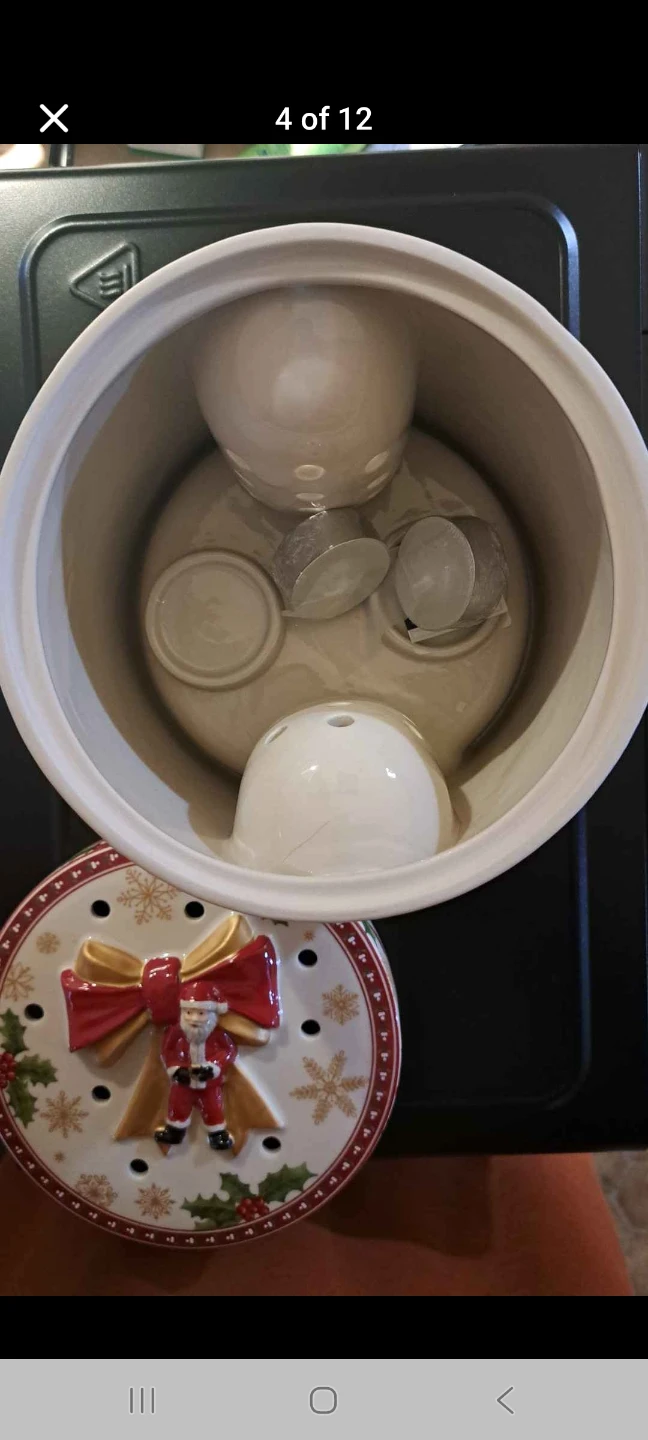 Villeroy & Boch, Christmas Santa Scene, tealight, music box - photo 3
