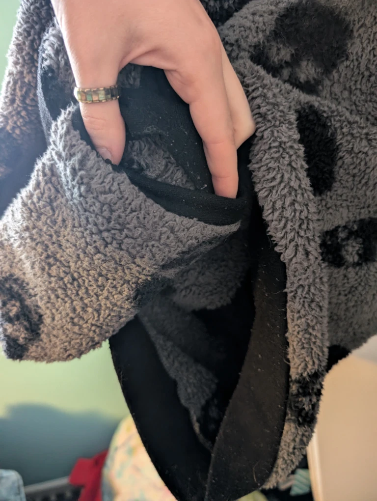 Gray Skull Sherpa Hoodie - photo 3