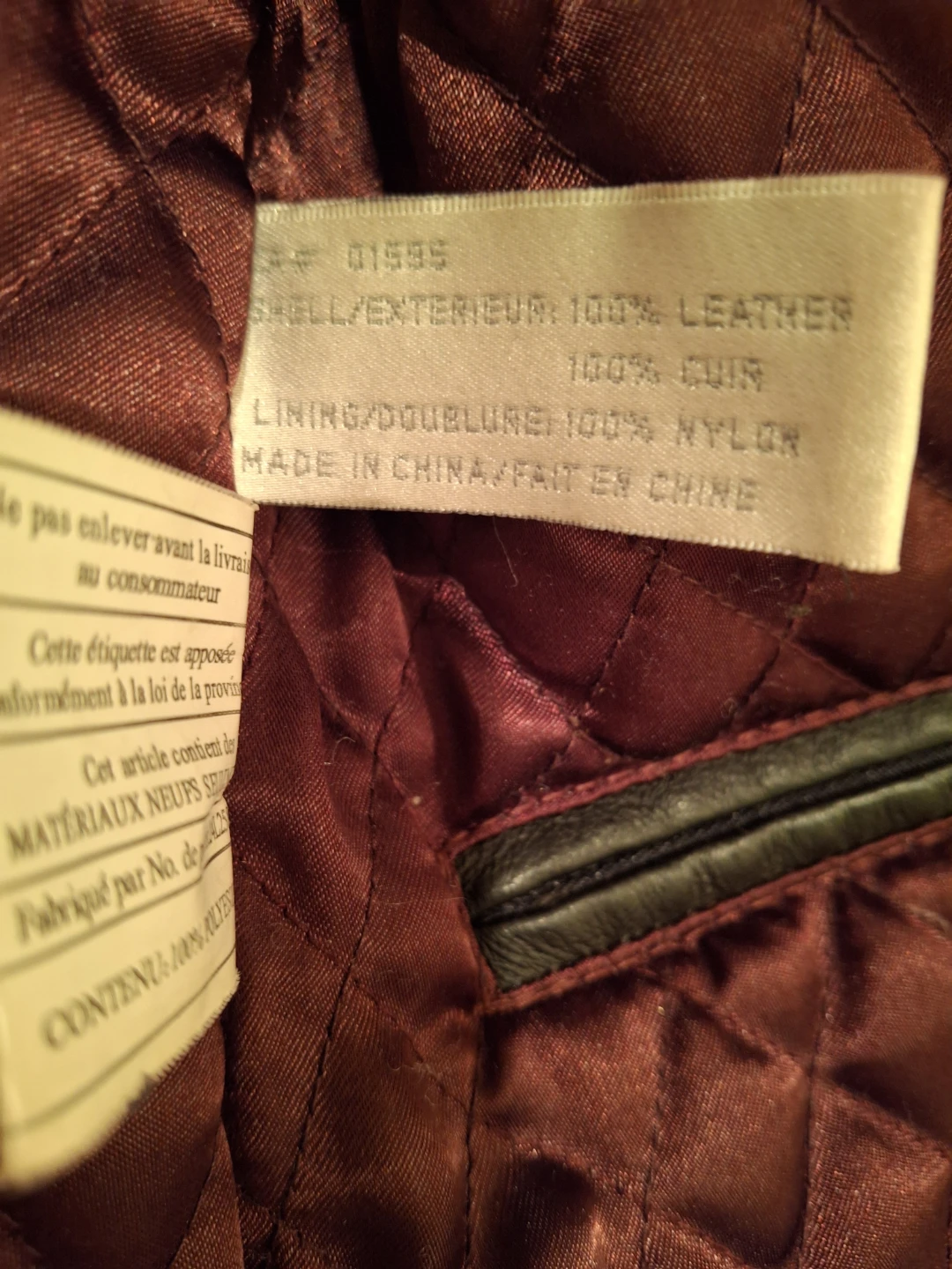 Fairweather Black Leather Jacket - Size M - photo 5