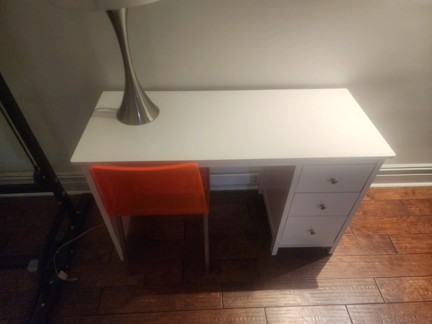 White Desk with Drawers